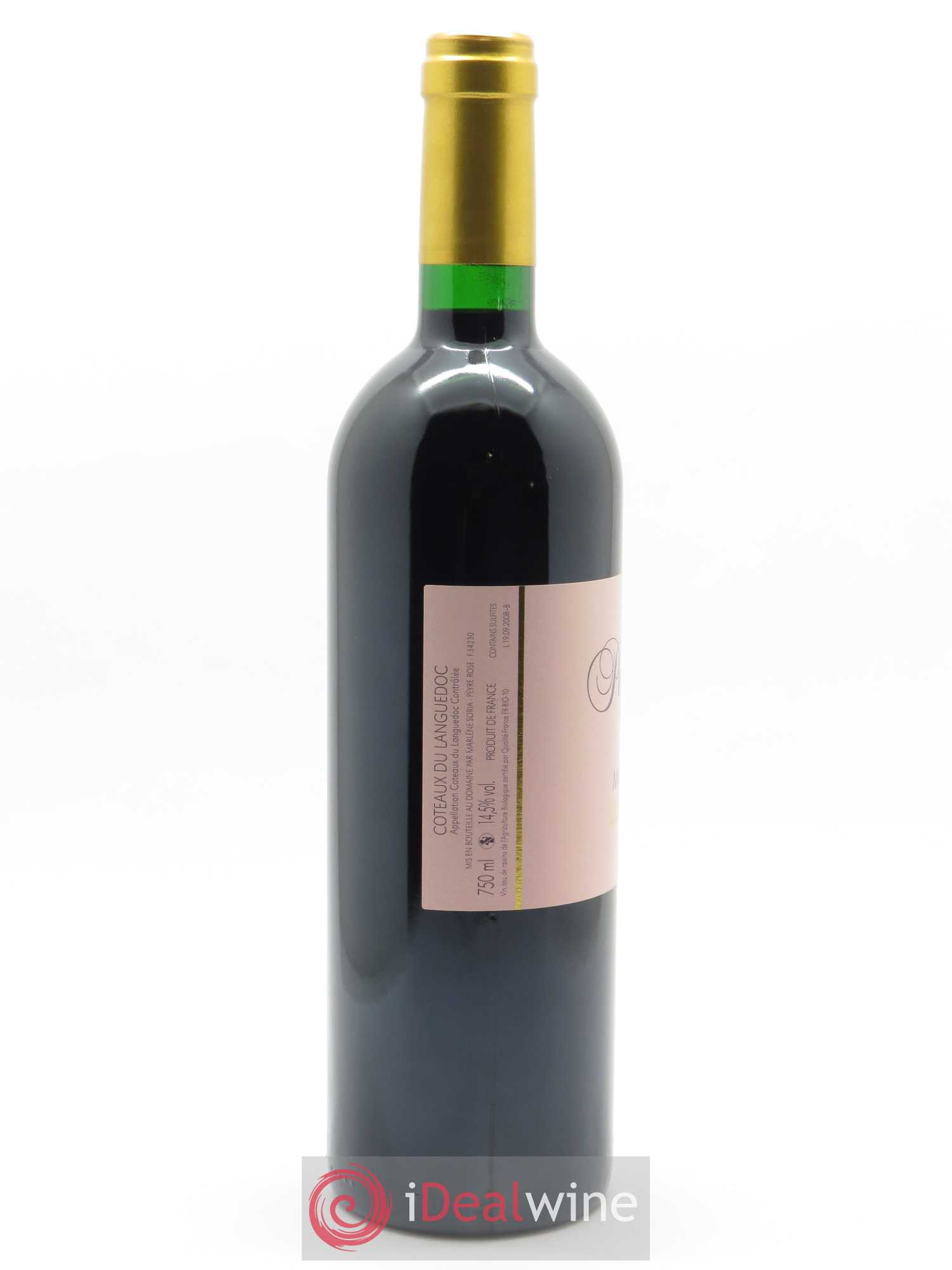 Vin de France (anciennement Coteaux du Languedoc) Peyre-Rose Marlène n°3 Marlène Soria  2003 - Lot de 1 Bouteille