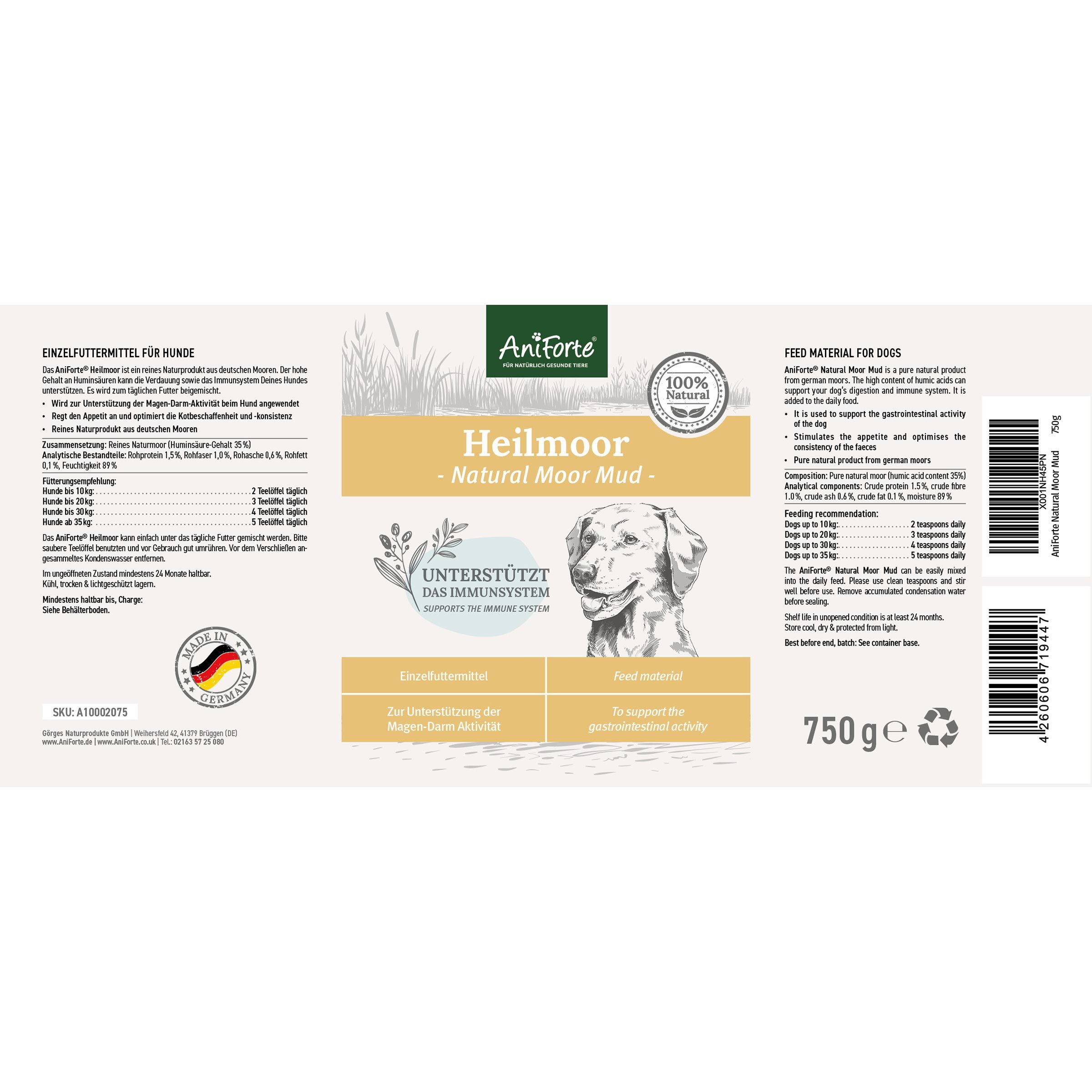 Aniforte Ergänzungsfutter & Aufzucht Aniforte Heilmoor 1,2 kg 750 g