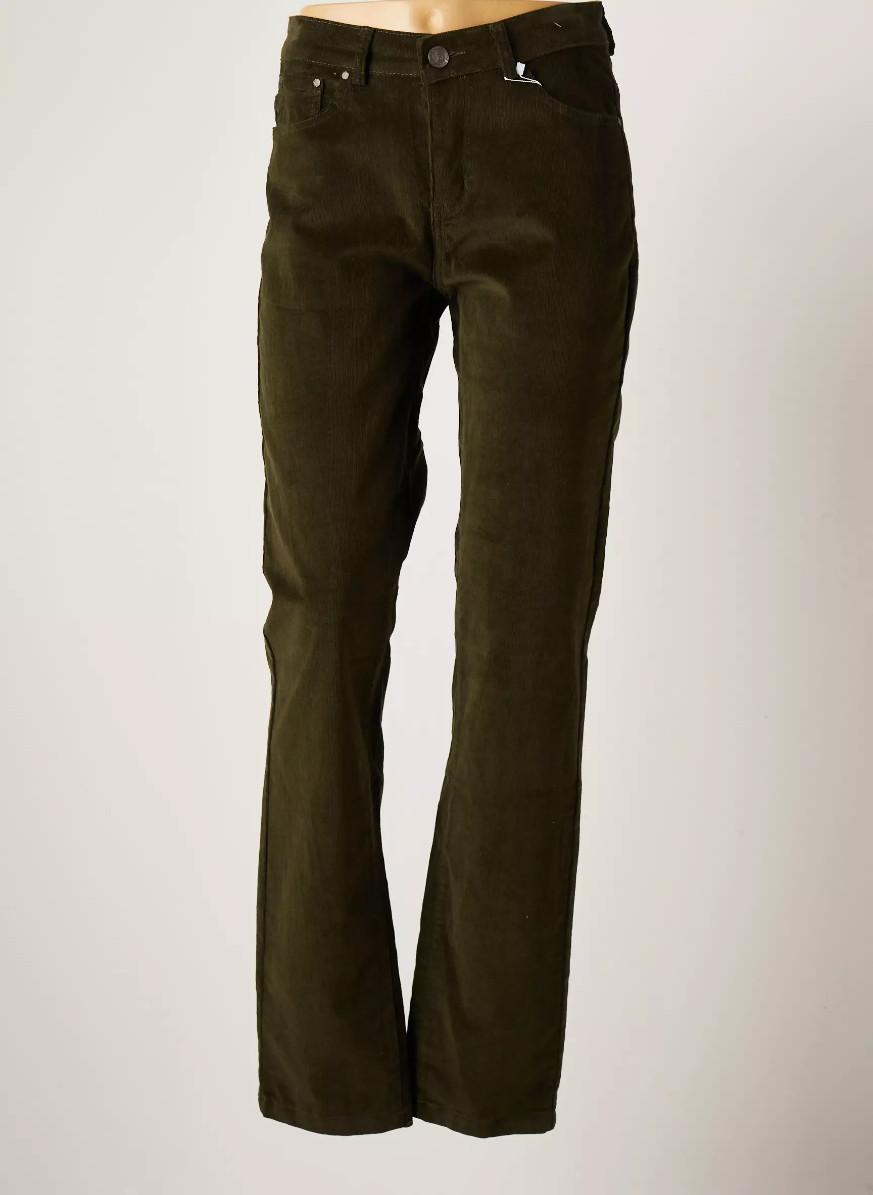 S Quise Pantalons Slim Femme couleur vert