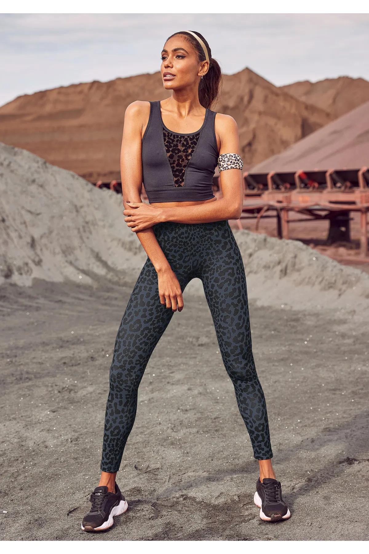 LASCANA Active  Leggings - Grau - Mittlerer Bund