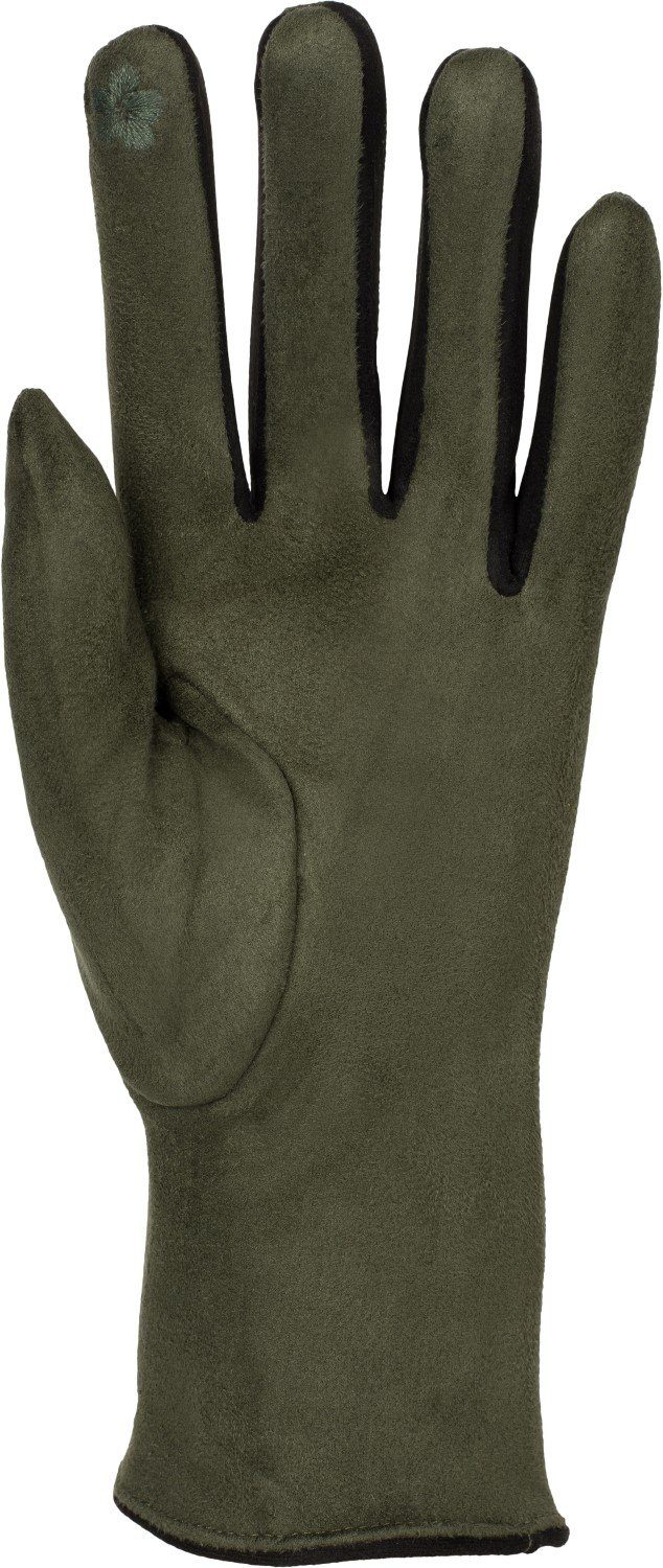 styleBREAKER Fleecehandschuhe Touchscreen Handschuhe Kontrast