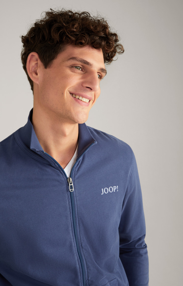 Loungewear Sweatjacke in Blau