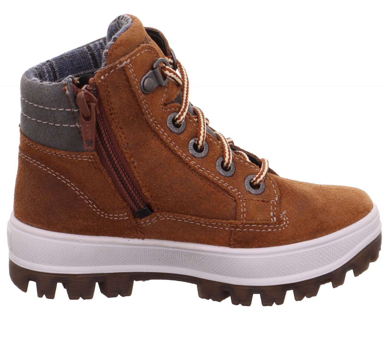 TEDD - Braun/Grau Boots mit Reißverschluss