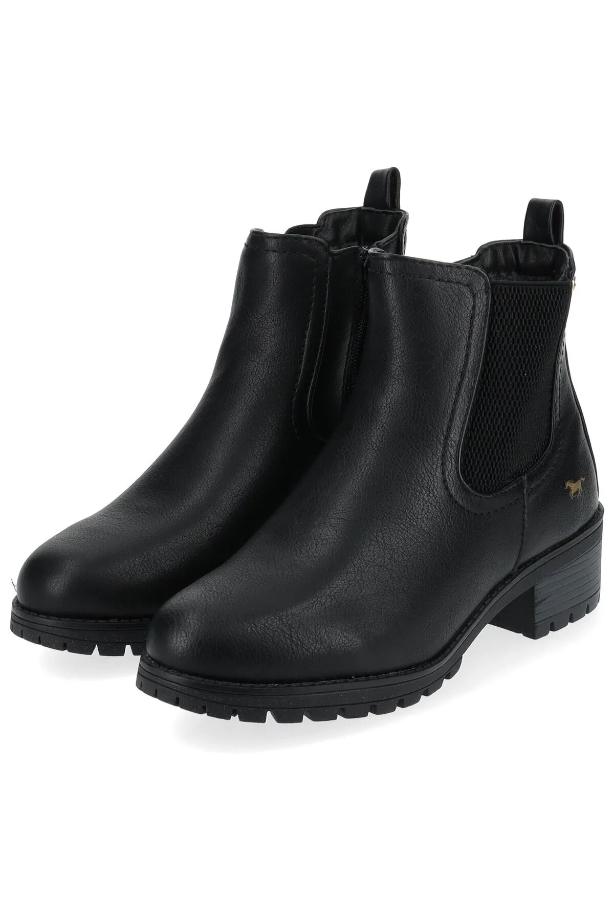 Mustang  Stiefelette - Schwarz - Blockabsatz