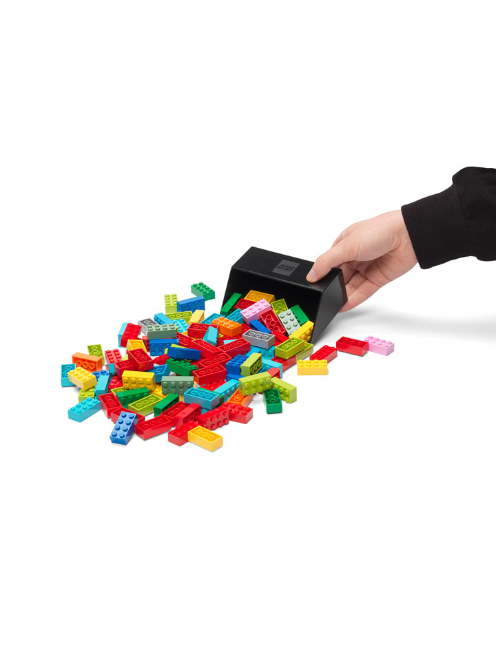 LEGO 2tlg. Set: Bausteine-Aufbewahrungsboxen in Anthrazit/ Schwarz günstig kaufen onesize