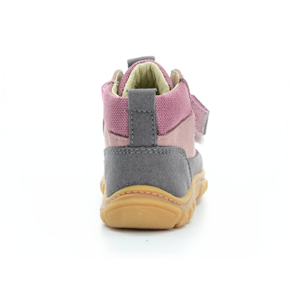 Ricosta Joki Sucre/Graphit grau-rosa Barfuß-Stiefeletten