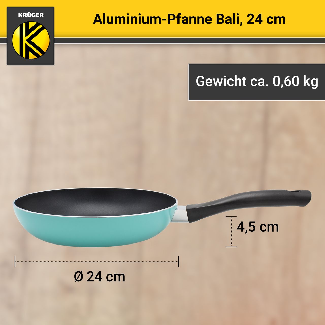 Karl Krüger Aluminium Pfanne Bali, 24 cm