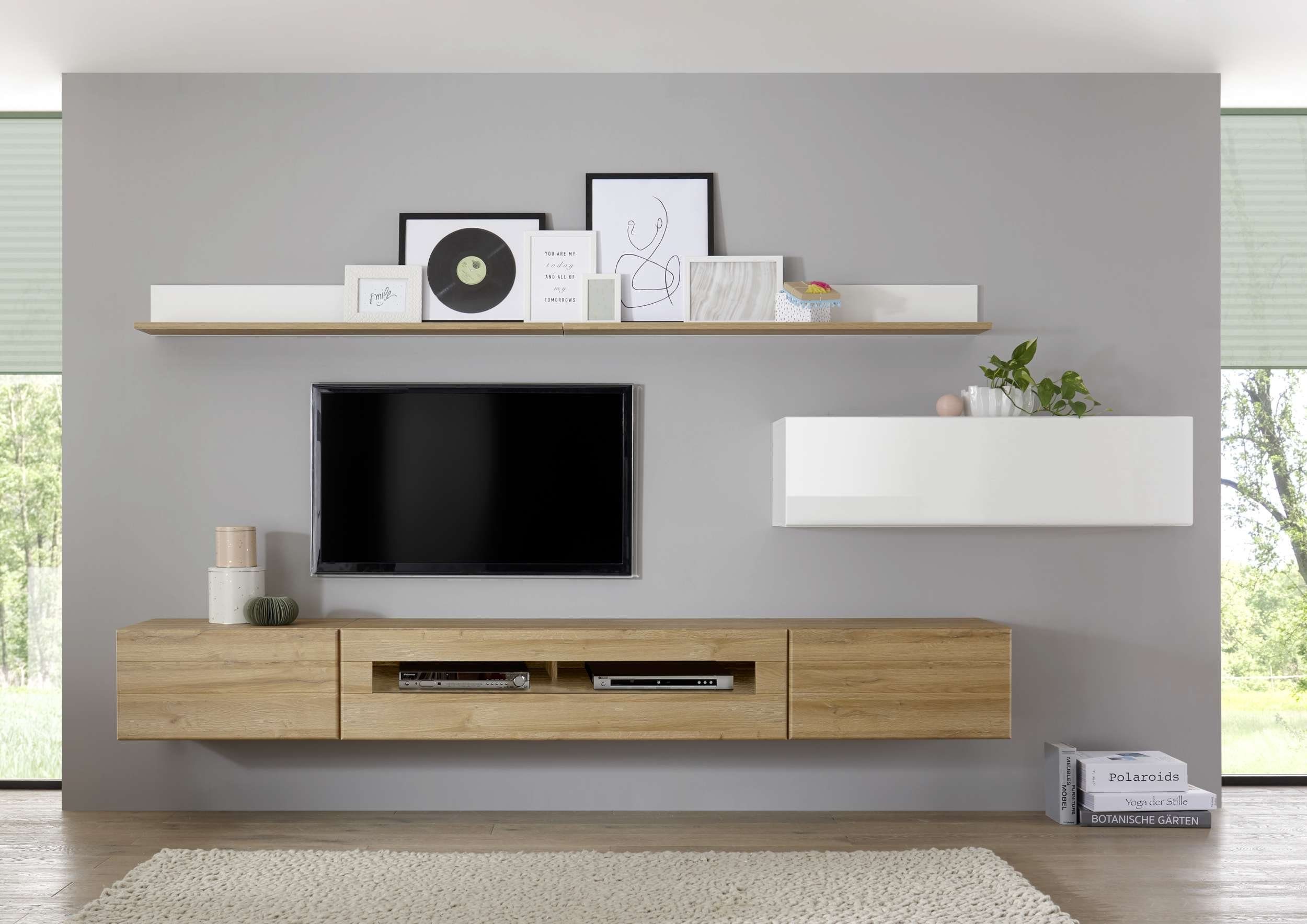 Stylefy Wohnwand Keymen, (Set (8-St), Wohnmöbel), 8-teilig, mit Push-to-Open, MDF, Modern Design