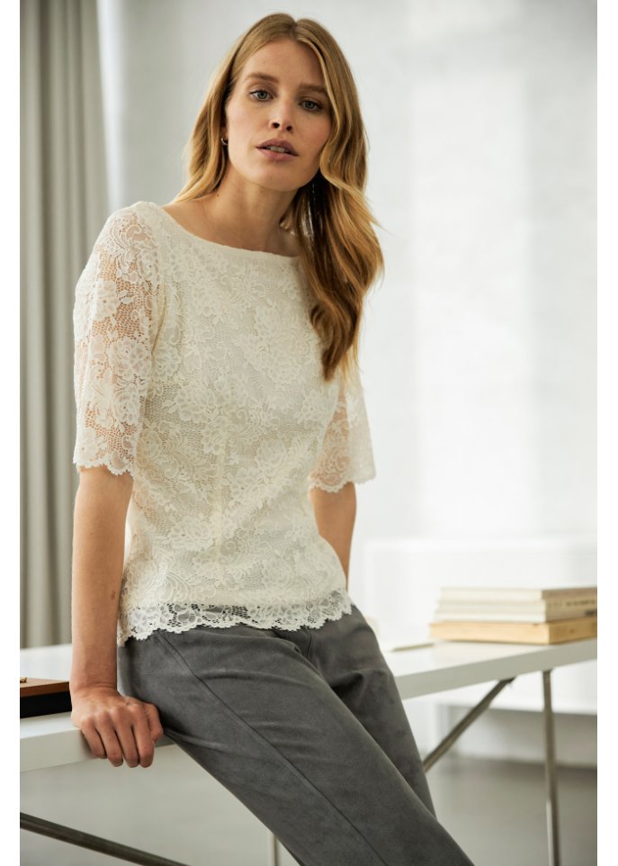 Blusenshirt aus Spitze