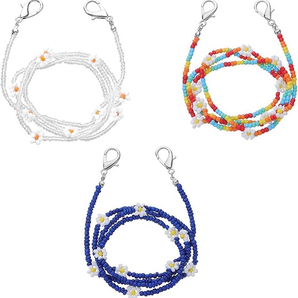 DRSEON Brillenkette 3 Lanyard Brillenkette Verlustprävention Rutschfest Winddicht