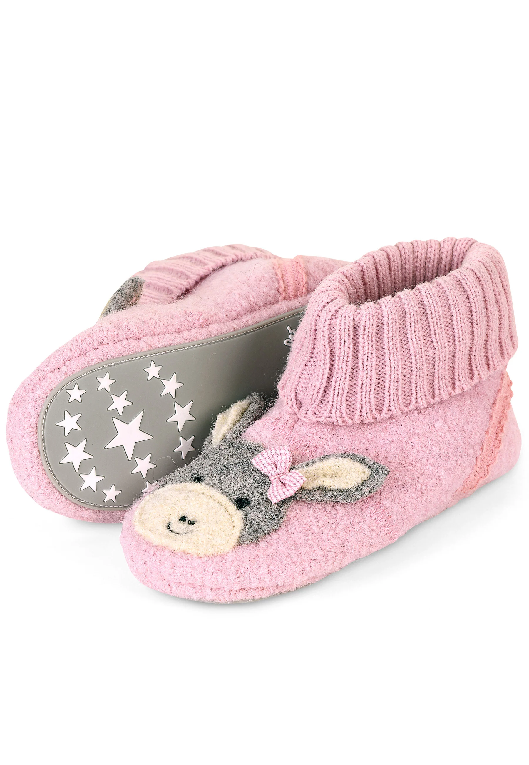 Baby Hausschuhe mit Motiv Esel Emmi Girl