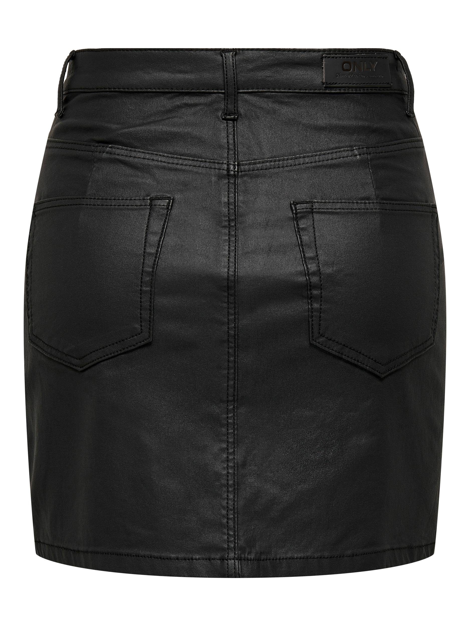 ONLY Lederimitatrock ONLBRYNN-ROCK LIFE HW CUT COAT SKIRT PNT