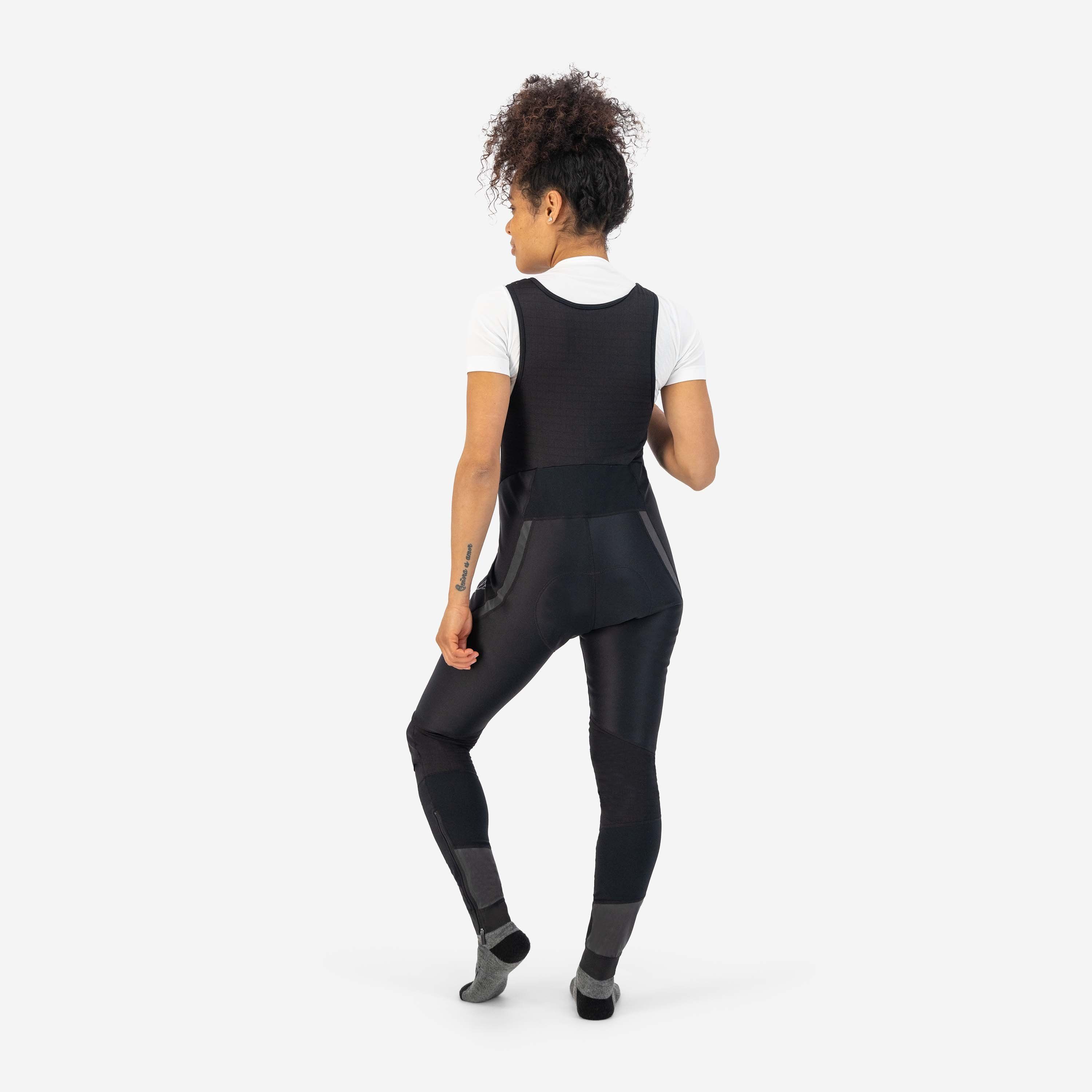 Rogelli Deep Winter Schwarz Damen Radhose Lang Mit Träger
