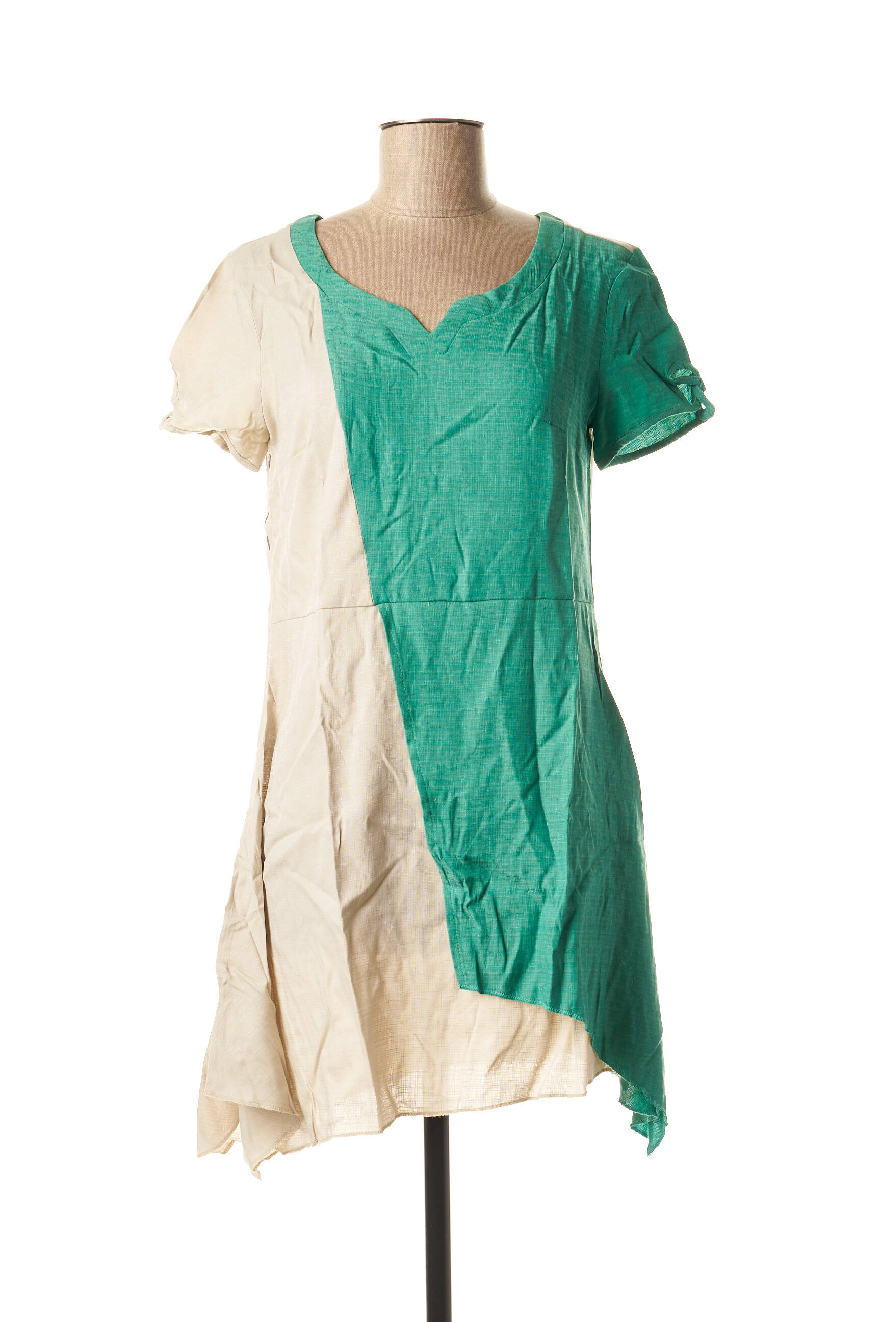 Virginie Moi Tuniquemanchecourte Femme couleur vert