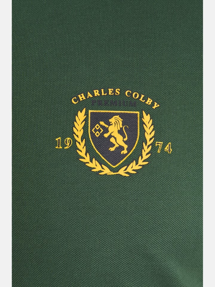 Charles Colby Poloshirt EARL GILES in dunkelgrün günstig kaufen
