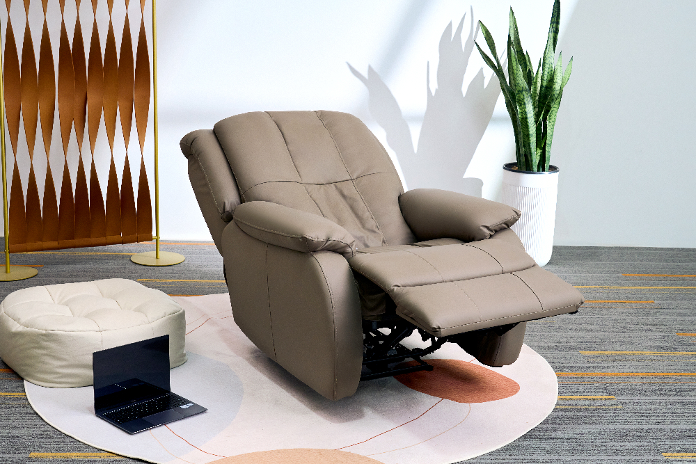 Happy Home Elektrischer Massagesessel mit autom. Rücken- und Beinanhebung & 3D-Mechanismus HWP73-BRN braun