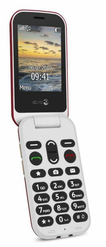 Doro 6060 4 GB 3 Megapixel 7,1 cm (2,8 Zoll) MicroSIM Smartphone Rot