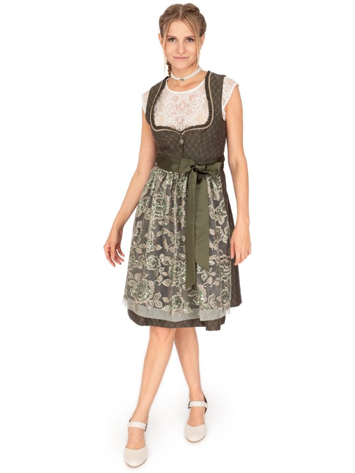 MarJo Mini Dirndl AMPFING in grün günstig kaufen 36