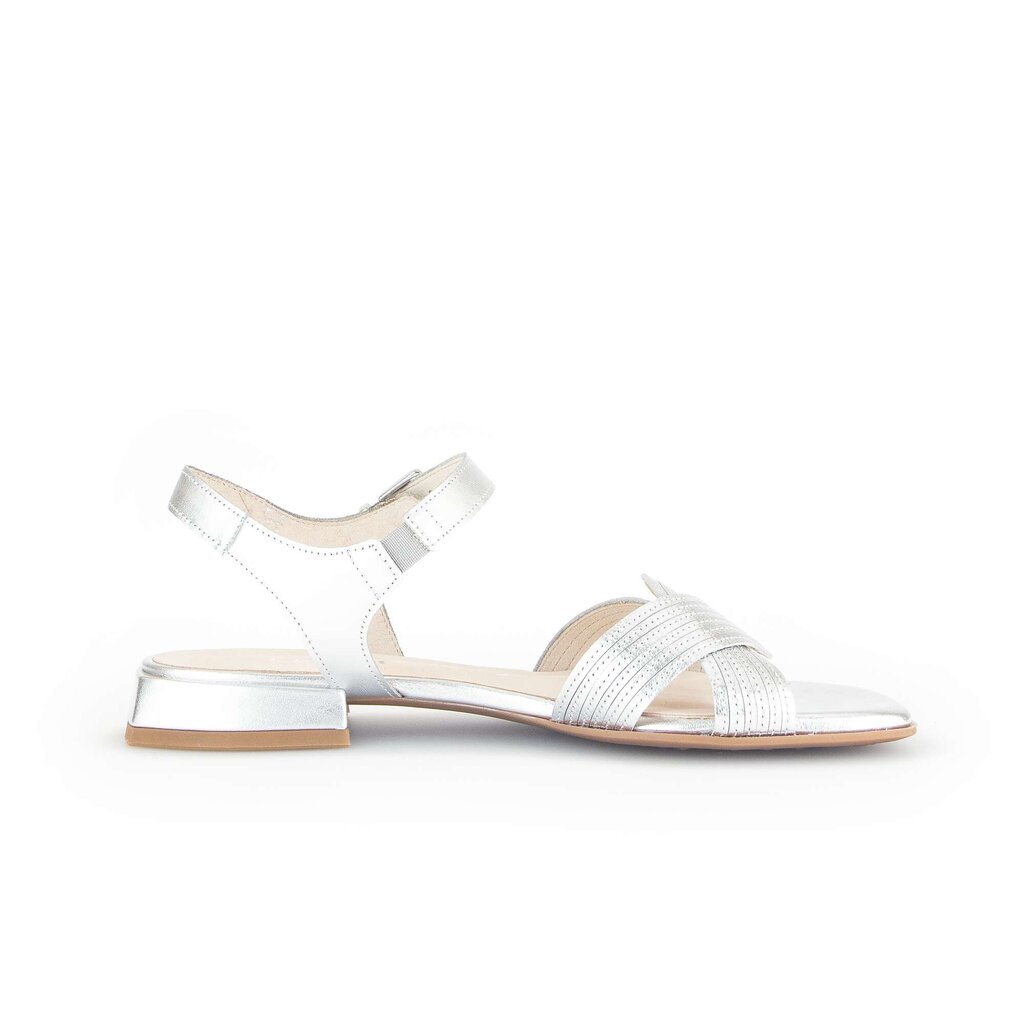 Gabor comfort Riemchensandale silber