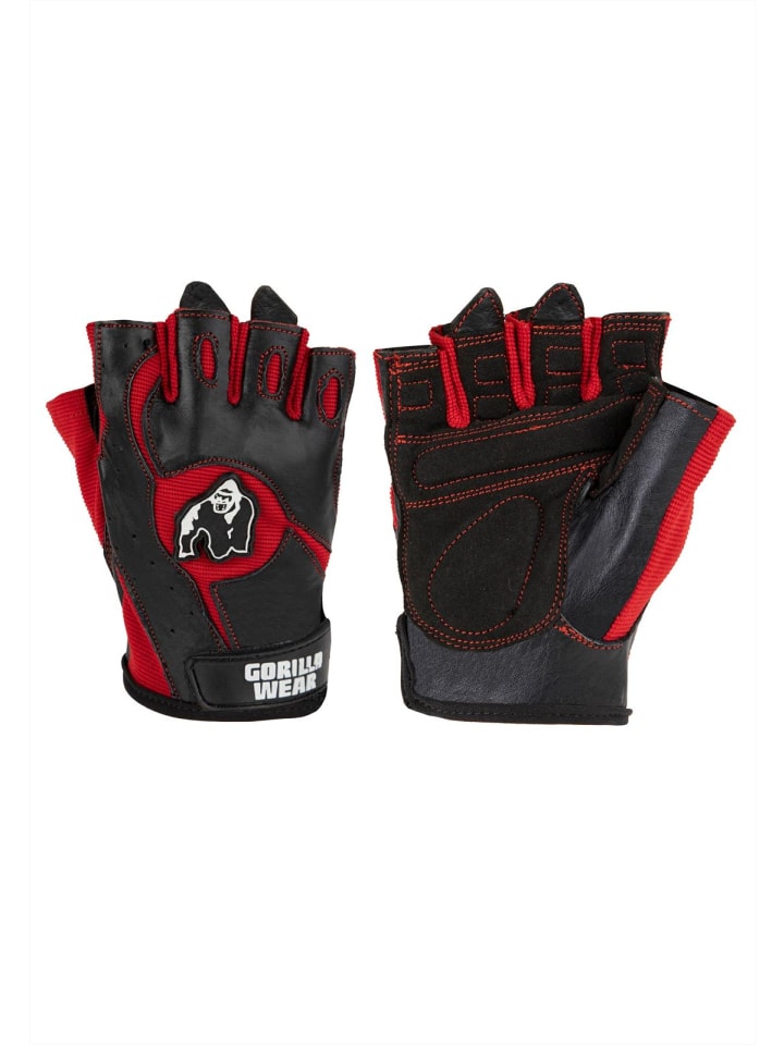 Gorilla Wear Trainingshandschuhe - Mitchell - Schwarz/Rot günstig kaufen
