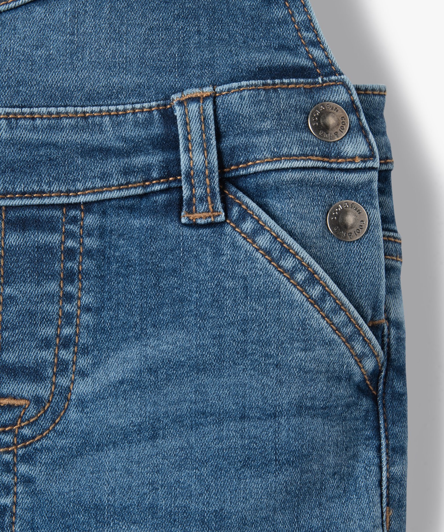 Salopette bébé Garçon en denim stretch denim | GEMO