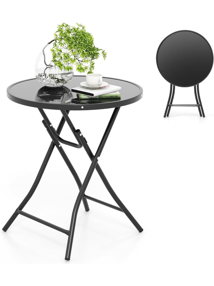 COSTWAY Bistrotisch 59x59x67cm in Schwarz günstig kaufen onesize
