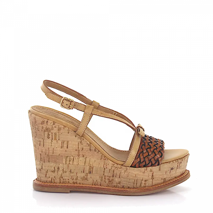 Rossano Bisconti - Plateausandalen - beige