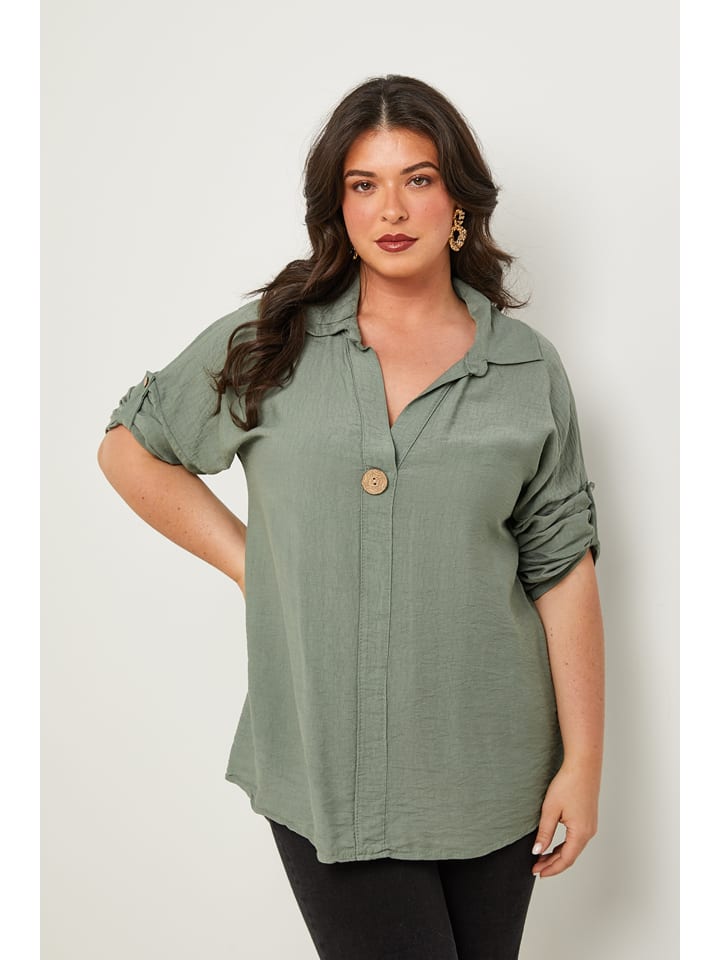 Curvy Lady Bluse in Khaki günstig kaufen