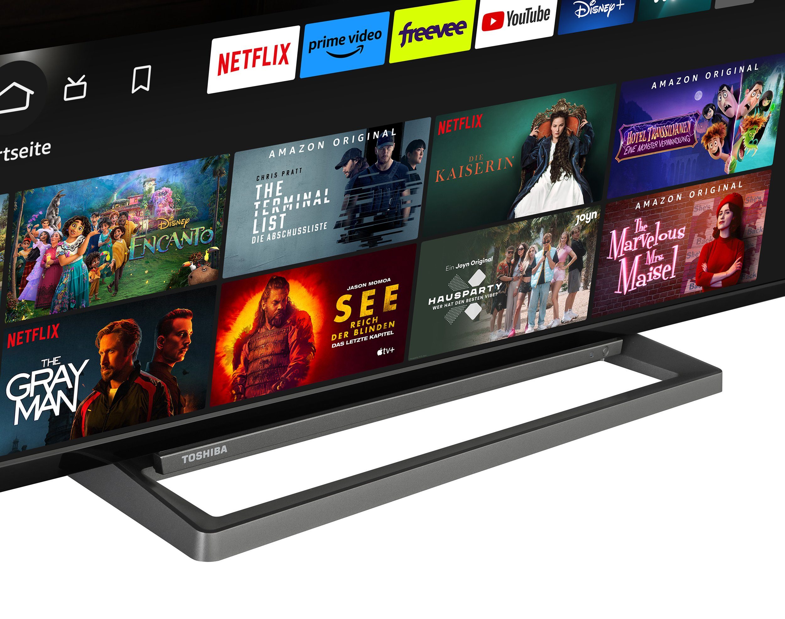 Toshiba 43UF3D63DA LCD-LED Fernseher (108 cm/43 Zoll, 4K Ultra HD, Fire TV, HDR Dolby Vision, Triple-Tuner, Alexa Sprachsteuerung, Sound by Onkyo)