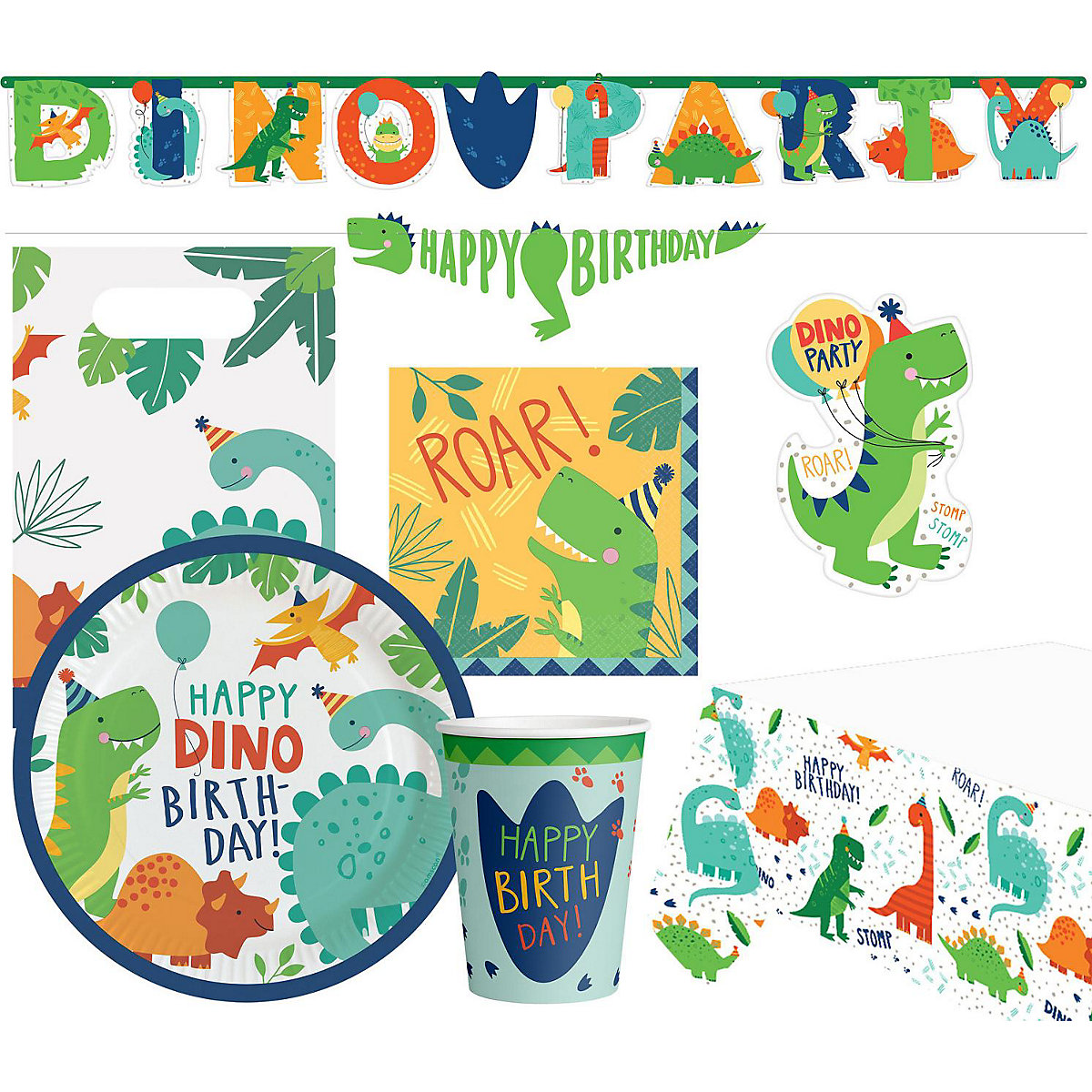 Partyset Dino-Mite 51-tgl.