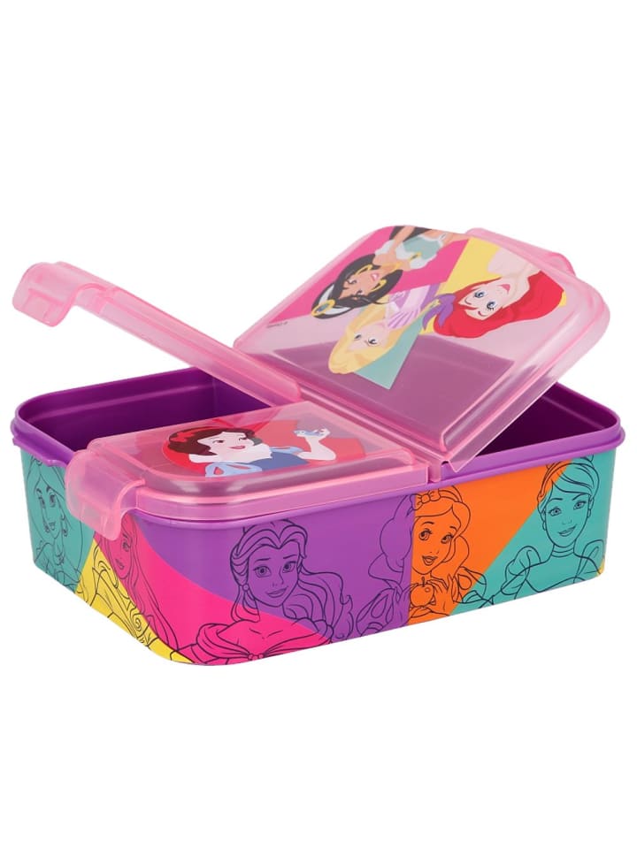 Disney Brotdose | 3 getrennte Fächer | Disney Princess | Lunch Vesper Dose günstig kaufen 40x40 cm