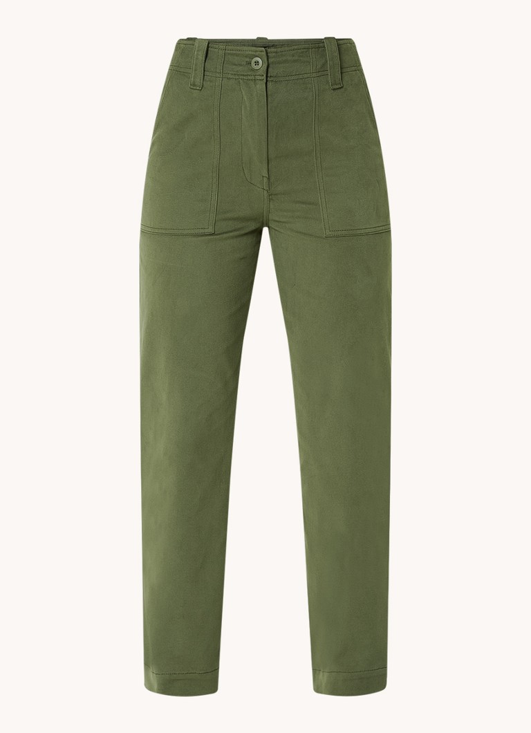 MaxMara Ottobre high waist straight fit chino with side pockets