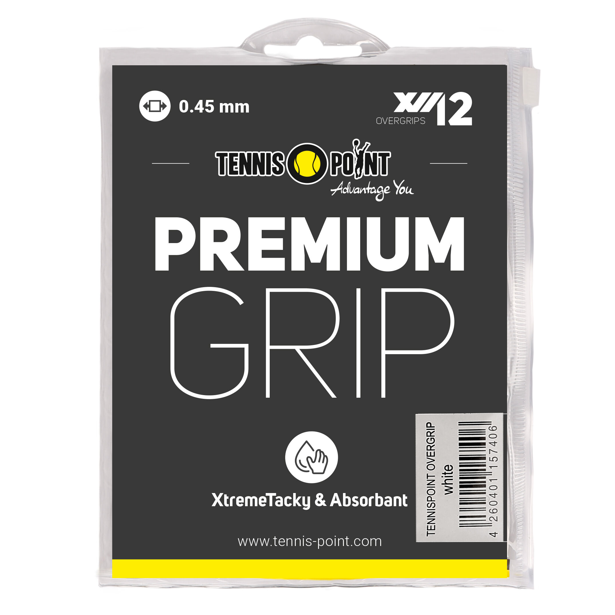 Premium Grip 12er Pack - Weiß