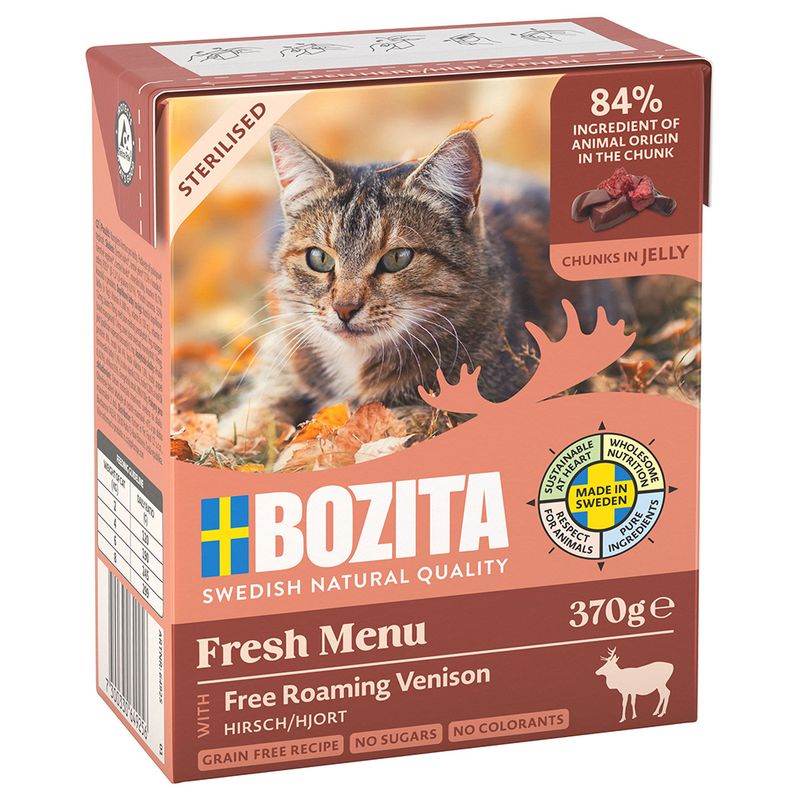 Sparpaket Bozita Häppchen in Gelee 24 x 370 g