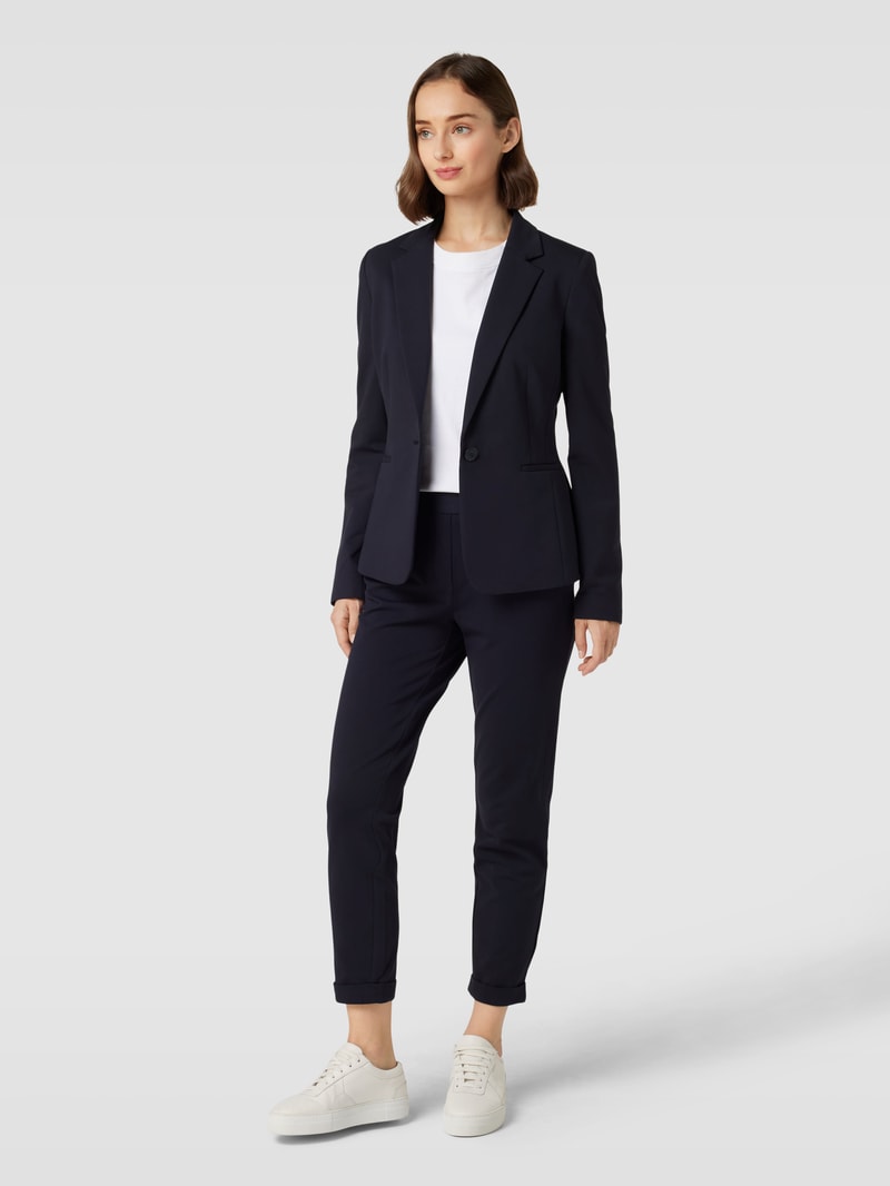 Blazer mit Reverskragen in marineblau