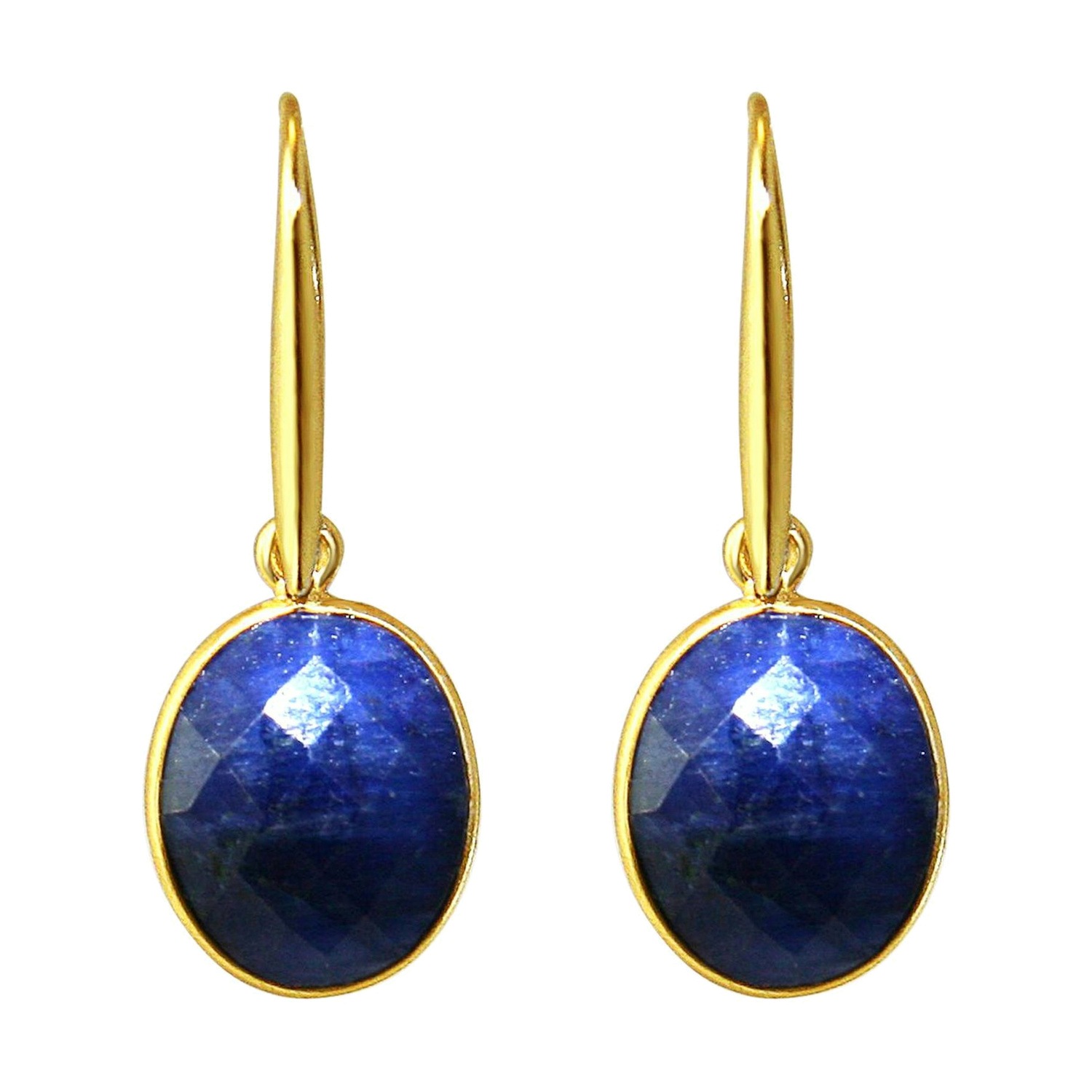 Ohrringe 'OVAL Saphir'