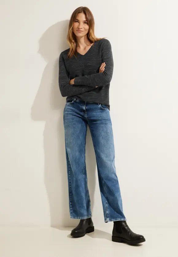 CECIL Struktur Streifen Pullover