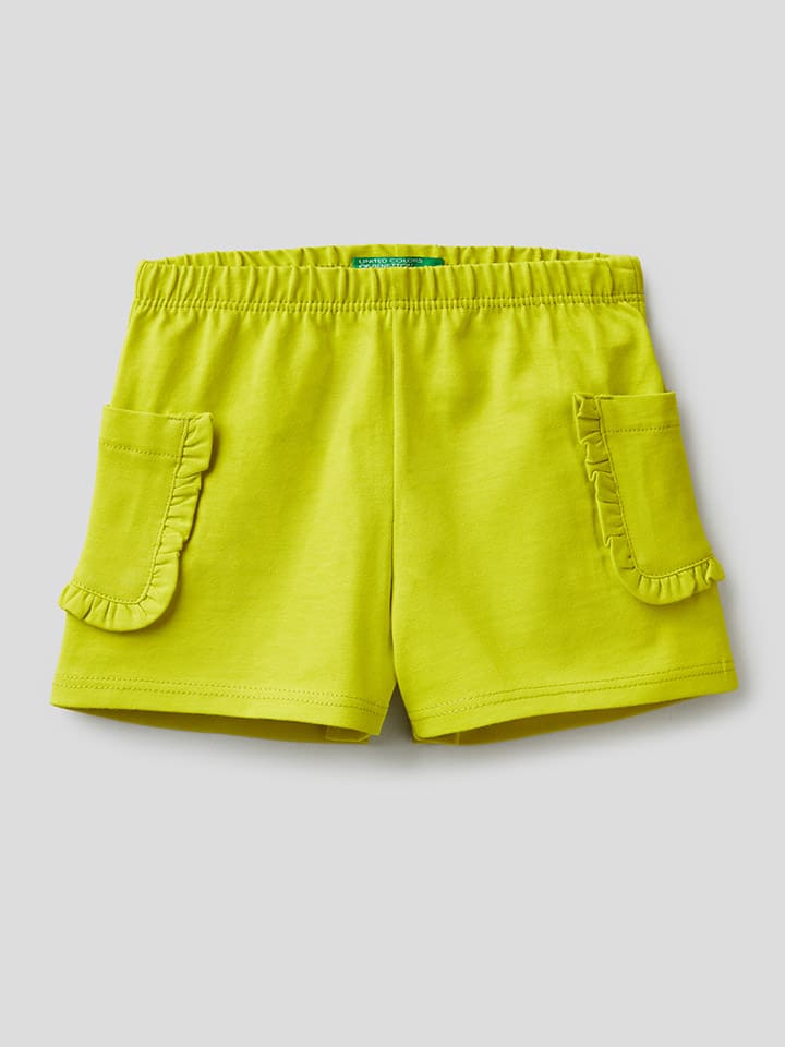 Benetton Shorts in Gelb günstig kaufen