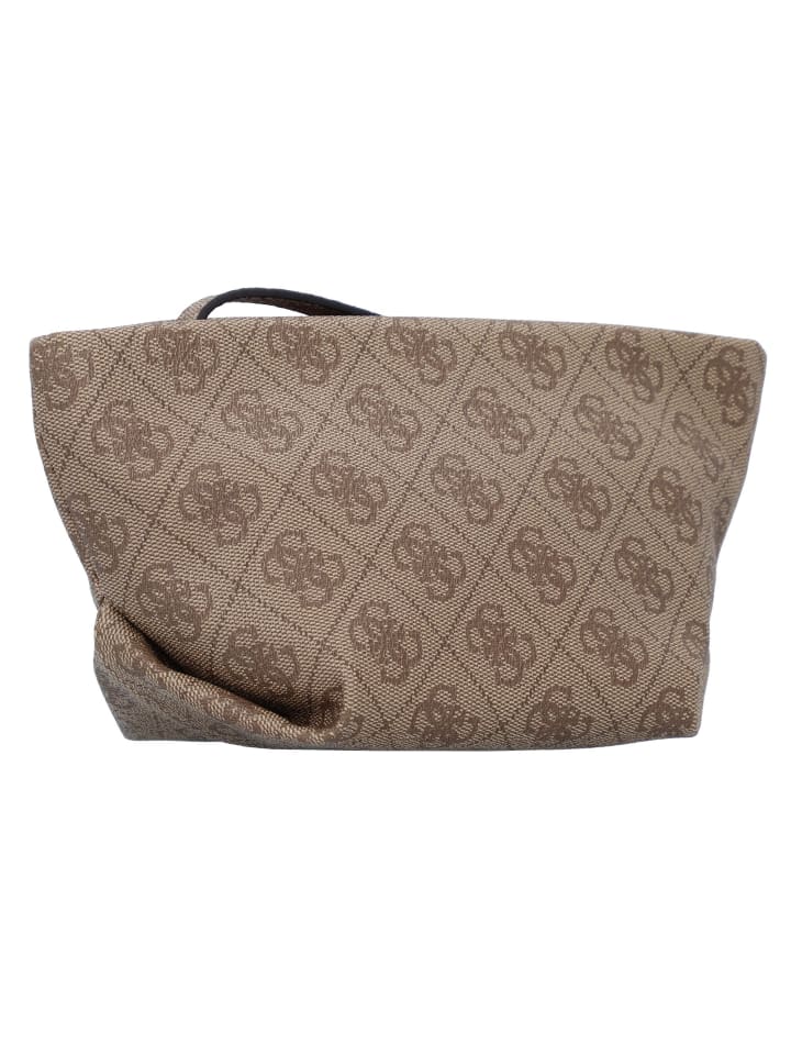 Guess Eco Evaine Kosmetiktasche 20 cm in latte logo-brown günstig kaufen onesize