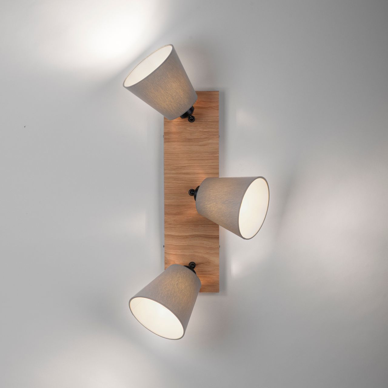 JUST LIGHT Deckenleuchte GREEN MICHEL, 3x E27/40Watt max., Holz-natur