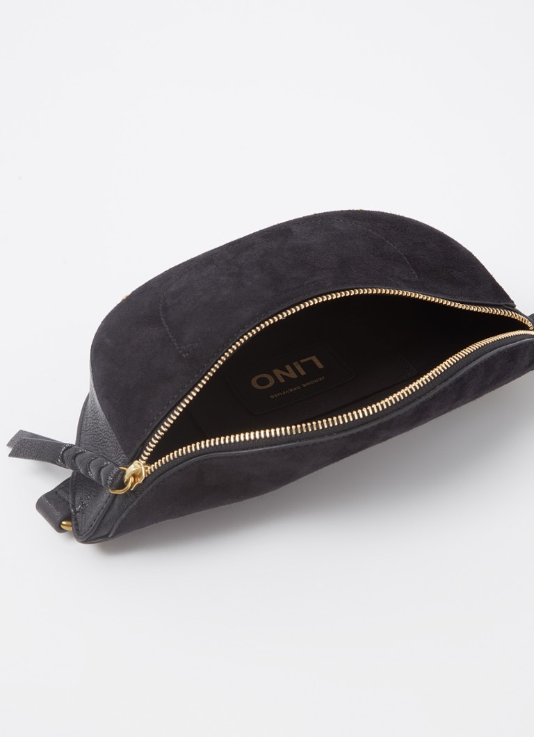 Jérôme Dreyfuss Lino Banane belt bag in calf suede with goatskin details