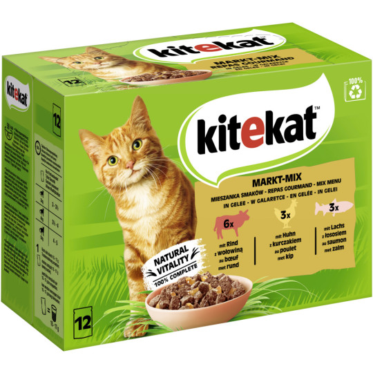 Kitekat Markt-Mix in Gelee 12x 85g