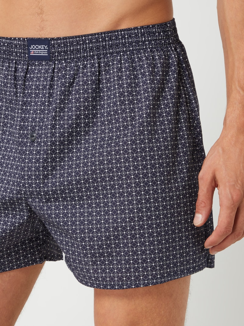 Boxershorts aus Baumwolle im 3er-Pack in dunkelblau