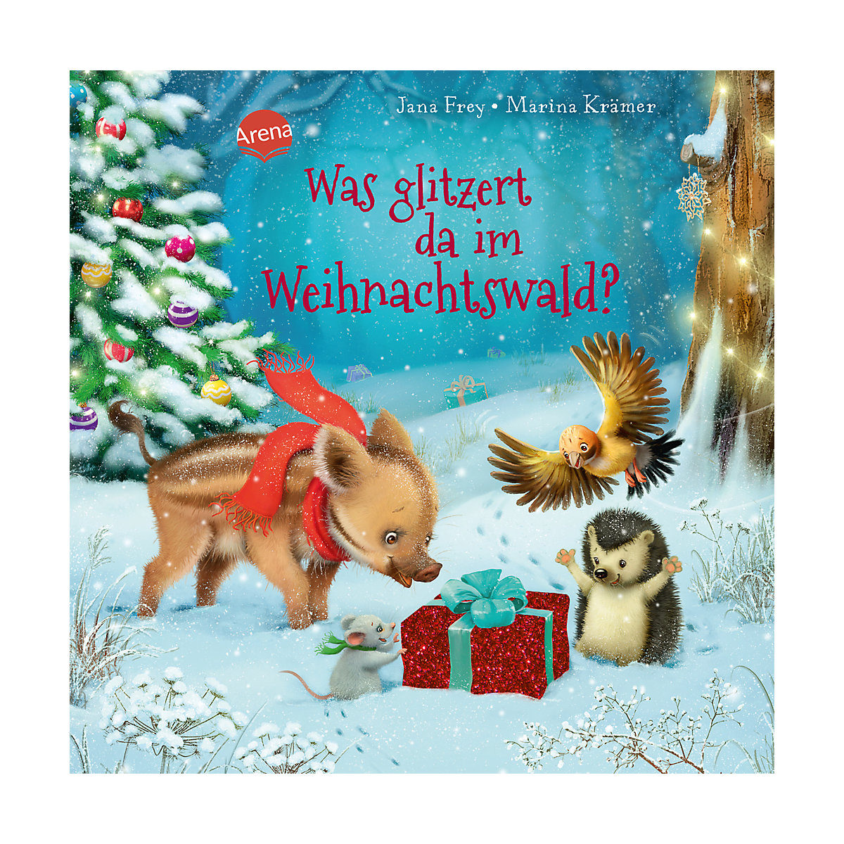 Was glitzert da im Weihnachtswald