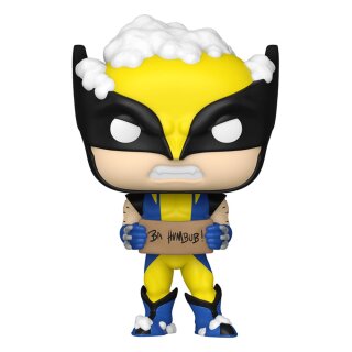 Marvel Holiday POP! Marvel Vinyl Figur - Wolverine w/ Sign