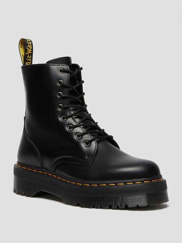 Dr. Martens Leder-Boots in Schwarz günstig kaufen