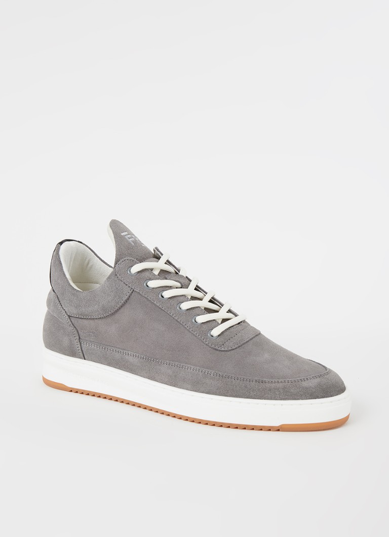 Niskie buty sportowe Filling Pieces Ripple ze zamszu ze skórzanymi detalami.