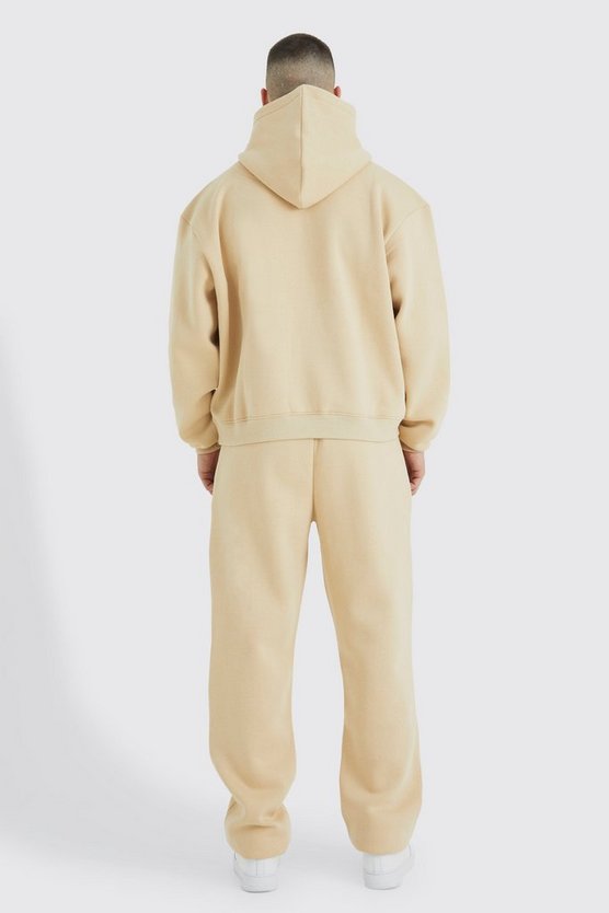 Tall kastiger Oversize Official Trainingsanzug mit Kapuze