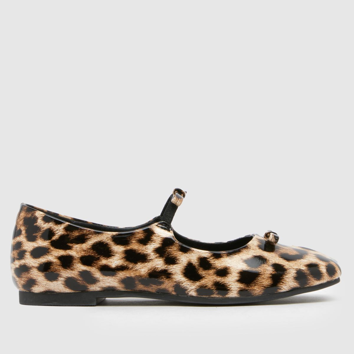 schuh beige & bruna ballerinaskor med månbåge för flickor