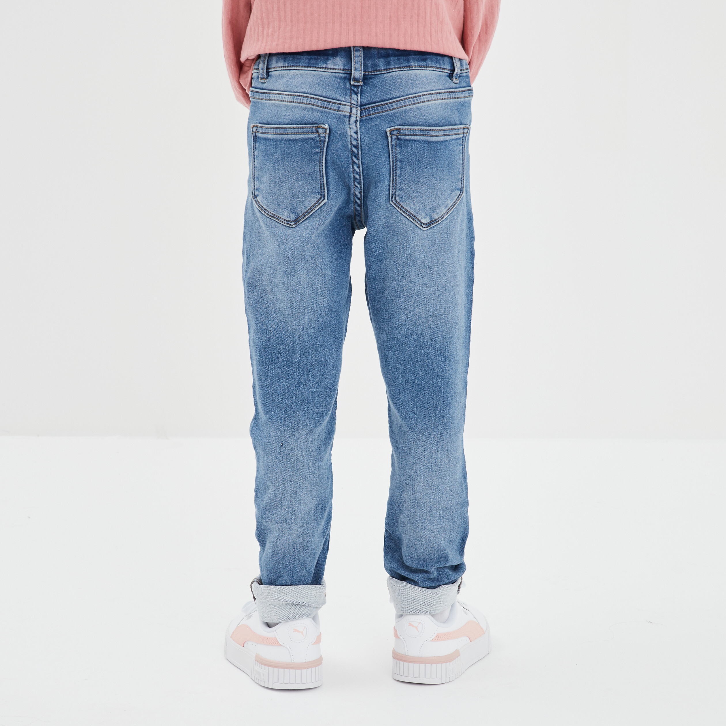 Jegging taille élastiquée denim stone fille | La Halle